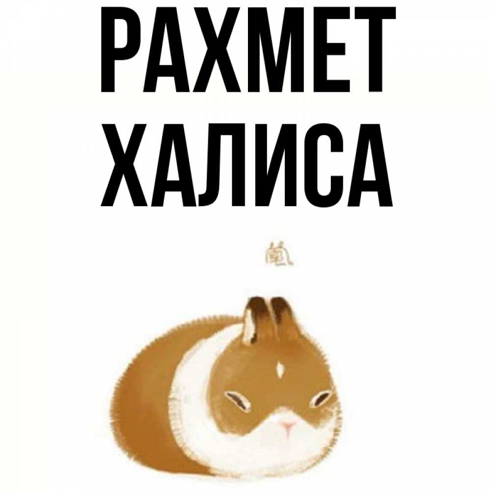 Күн сайын ашық хат с именем, ХАЛИСА рахмет коричнево белый домашний питомец Онлайн тегін жүктеп алу тілектері бар керемет карта 