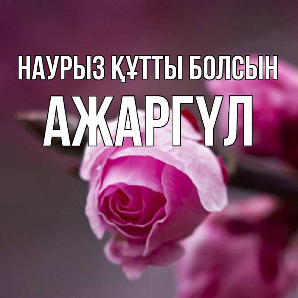 Күн сайын ашық хат с именем, АЖАРГҮЛ Наурыз құтты болсын весна Онлайн тегін жүктеп алу тілектері бар керемет карта 