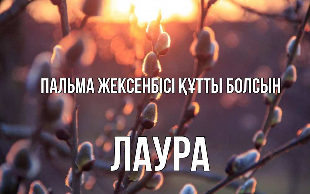 Күн сайын ашық хат с именем, Лаура Пальма жексенбісі құтты болсын верба Онлайн тегін жүктеп алу тілектері бар керемет карта 