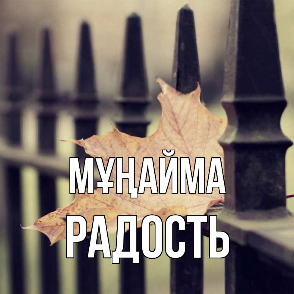 Күн сайын ашық хат с именем, Радость Мұңайма лист клена Онлайн тегін жүктеп алу тілектері бар керемет карта 