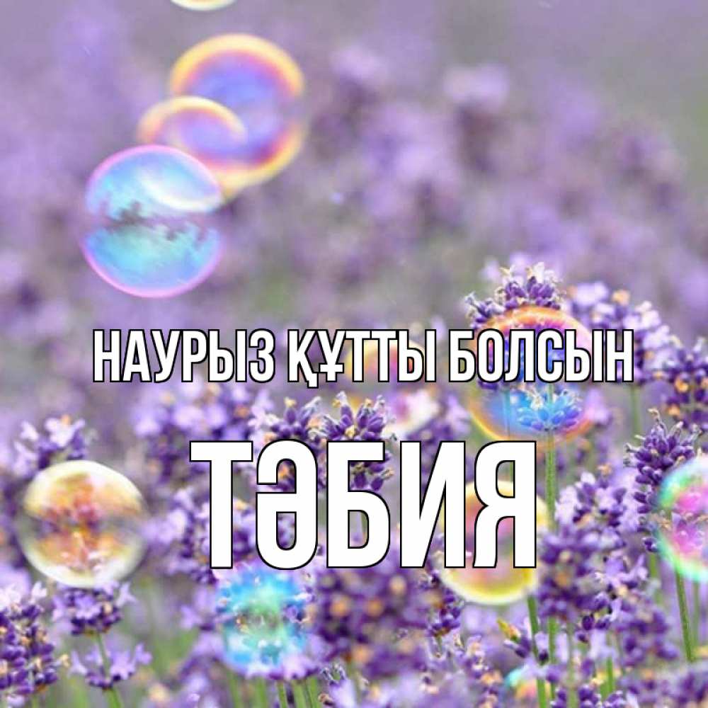 Күн сайын ашық хат с именем, ТӘБИЯ Наурыз құтты болсын цветы Онлайн тегін жүктеп алу тілектері бар керемет карта 