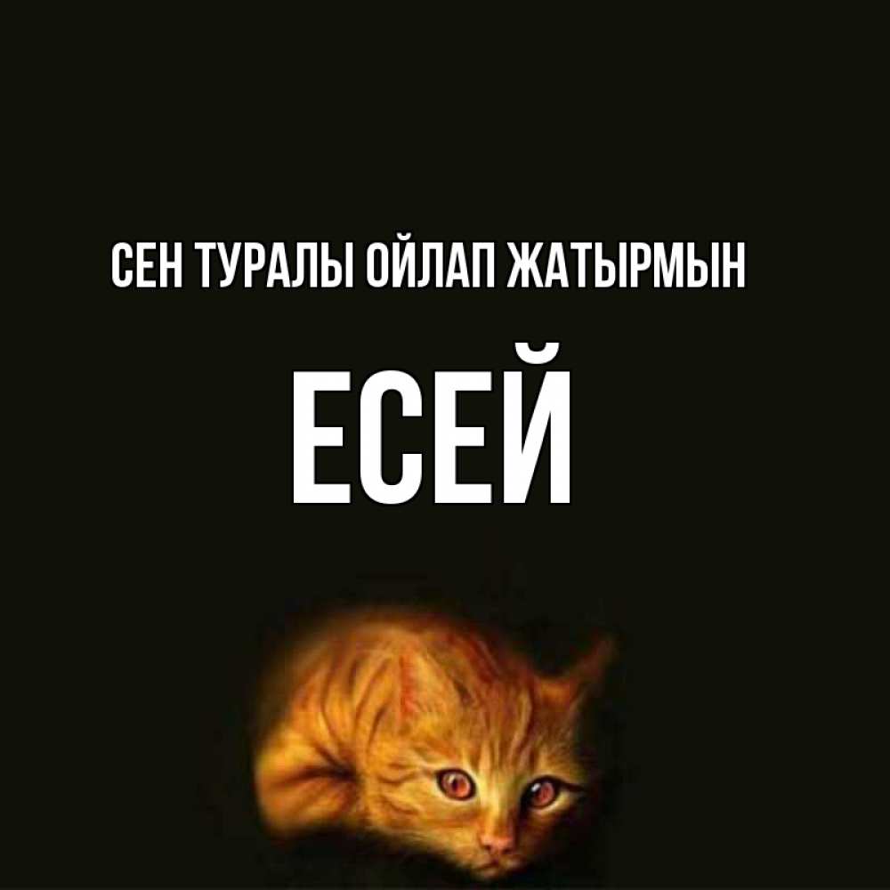 Күн сайын ашық хат с именем, Есей Сен туралы ойлап жатырмын рыжий Онлайн тегін жүктеп алу тілектері бар керемет карта 