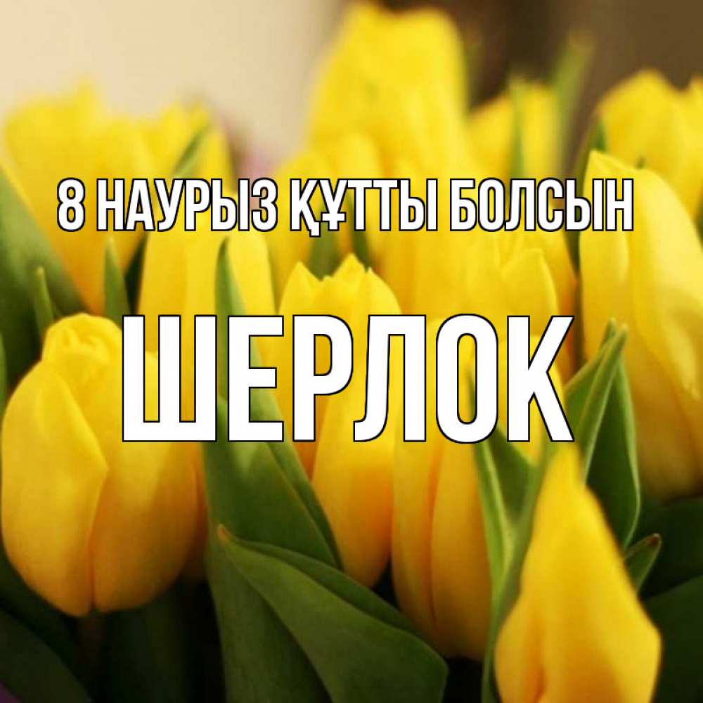 Күн сайын ашық хат с именем, Шерлок 8 наурыз құтты болсын цветы Онлайн тегін жүктеп алу тілектері бар керемет карта 