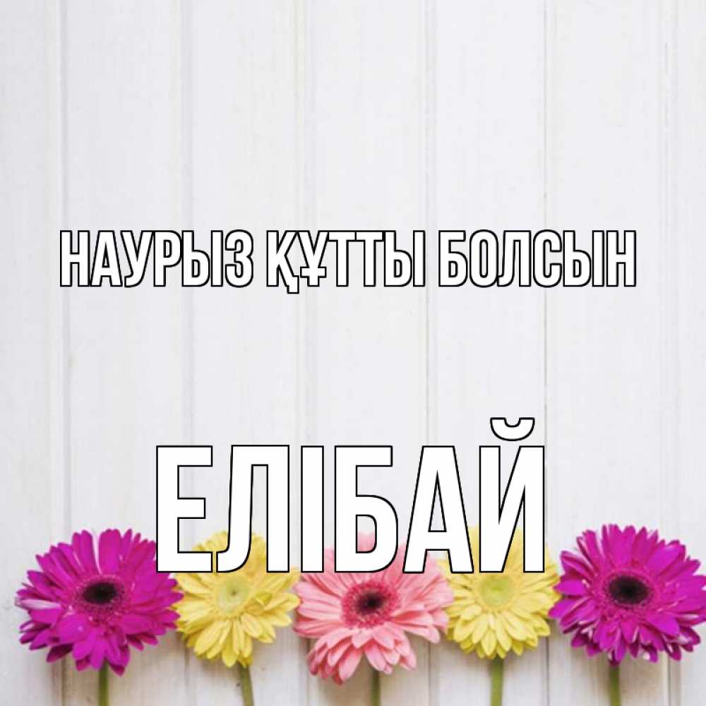 Күн сайын ашық хат с именем, Елібай Наурыз құтты болсын женщинам 1 Онлайн тегін жүктеп алу тілектері бар керемет карта 