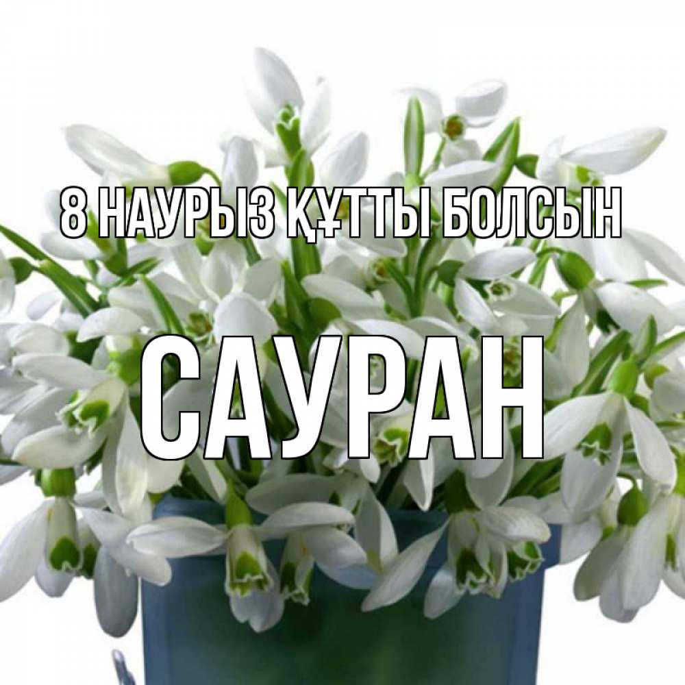 Күн сайын ашық хат с именем, САУРАН 8 наурыз құтты болсын цветы к международному женскому дню Онлайн тегін жүктеп алу тілектері бар керемет карта 