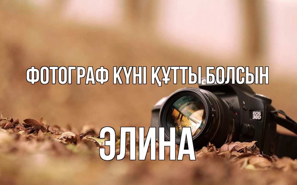 Күн сайын ашық хат с именем, Элина Фотограф күні құтты болсын с днем фотографа Онлайн тегін жүктеп алу тілектері бар керемет карта 