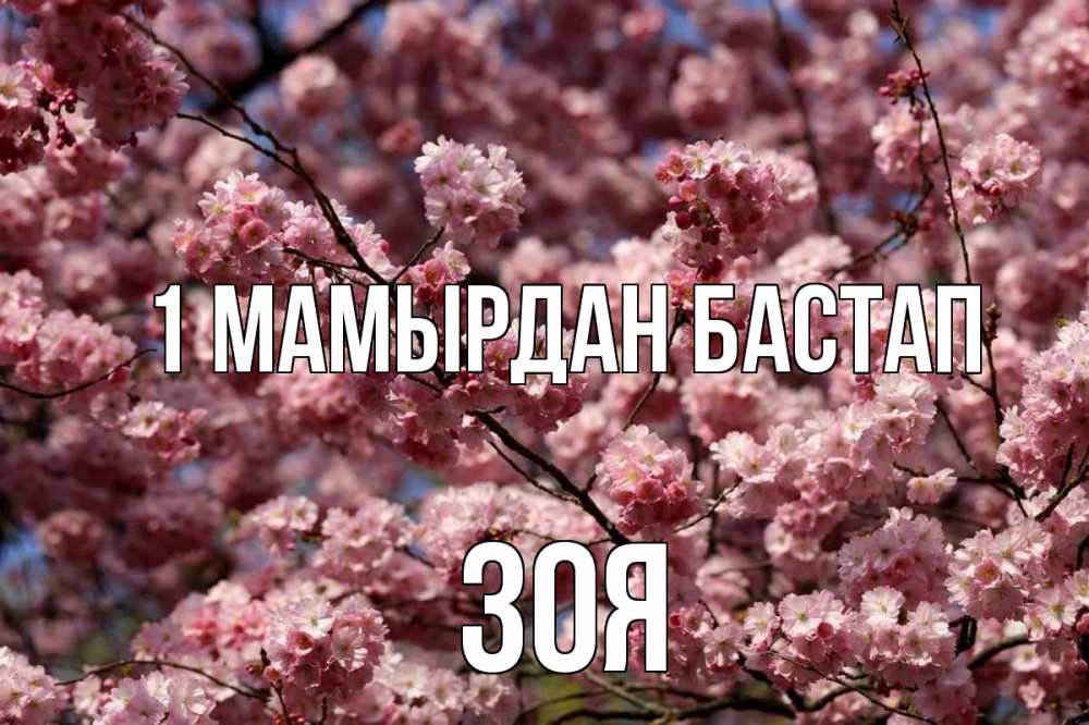 Күн сайын ашық хат с именем, Зоя 1 мамырдан бастап С 1 мая Онлайн тегін жүктеп алу тілектері бар керемет карта 
