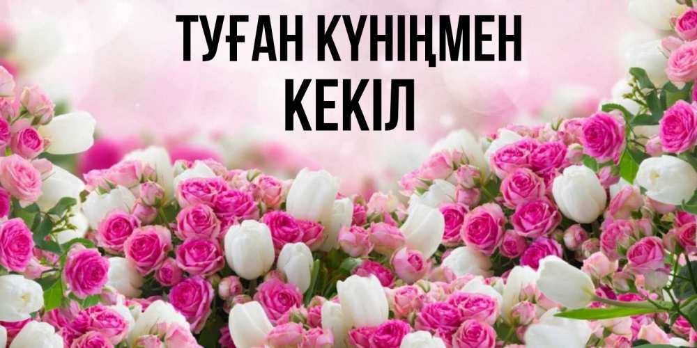 Күн сайын ашық хат с именем, Кекіл Туған күніңмен открытка с разными розами Онлайн тегін жүктеп алу тілектері бар керемет карта 