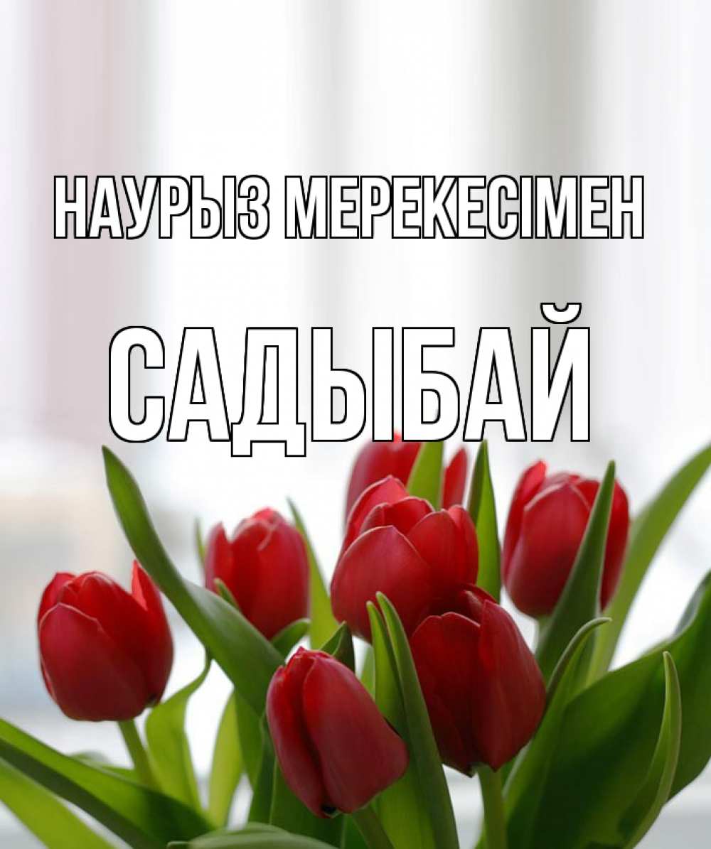Күн сайын ашық хат с именем, САДЫБАЙ Наурыз мерекесімен полевые цветы Онлайн тегін жүктеп алу тілектері бар керемет карта 