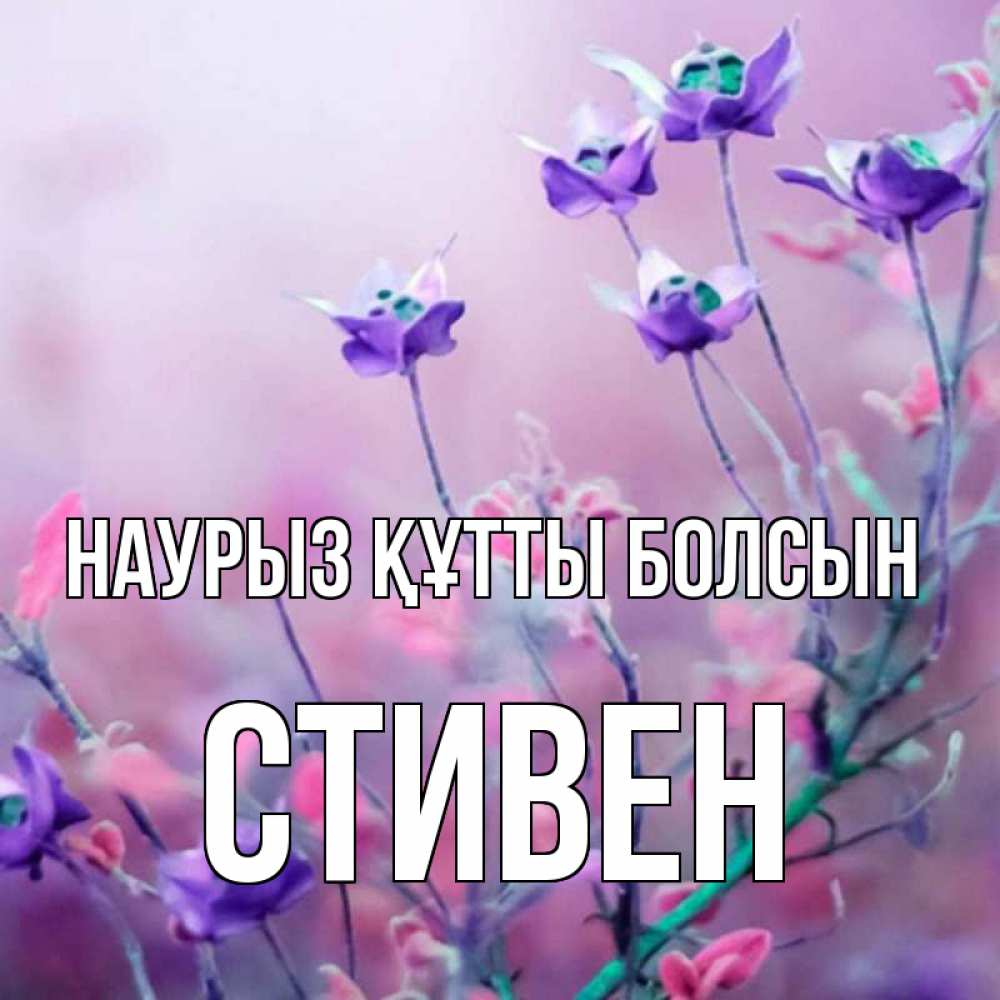 Күн сайын ашық хат с именем, Стивен Наурыз құтты болсын наурыз  2 Онлайн тегін жүктеп алу тілектері бар керемет карта 