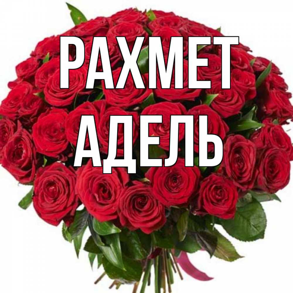 Күн сайын ашық хат с именем, Адель рахмет букет красных роз Онлайн тегін жүктеп алу тілектері бар керемет карта 