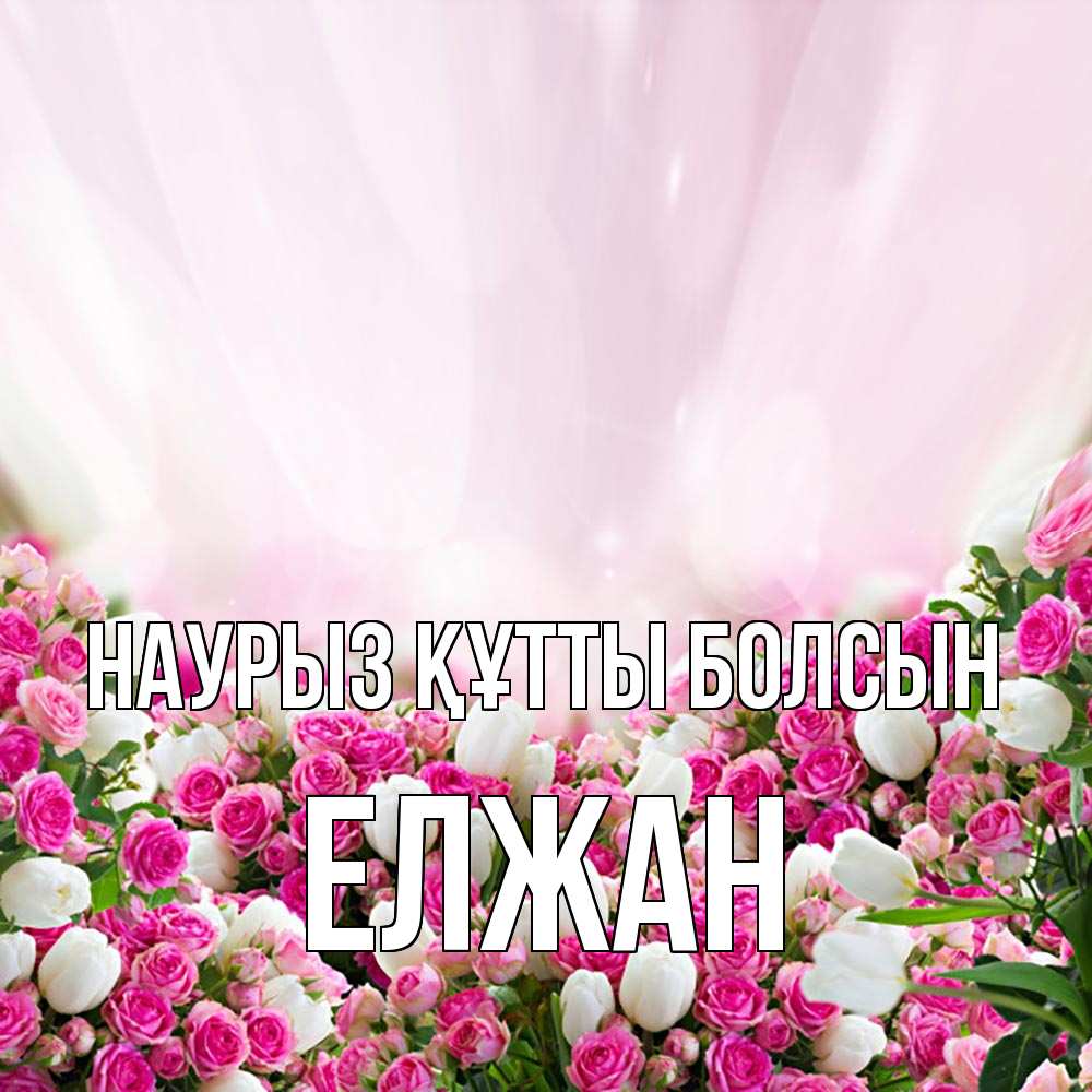 Күн сайын ашық хат с именем, Елжан Наурыз құтты болсын под снегом Онлайн тегін жүктеп алу тілектері бар керемет карта 