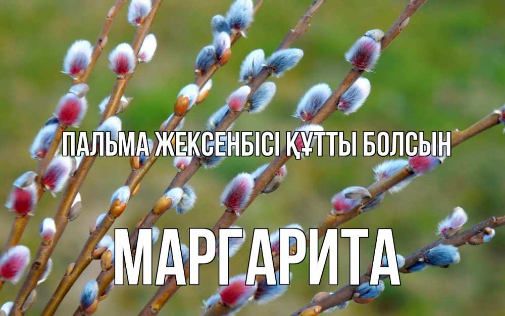Күн сайын ашық хат с именем, Маргарита Пальма жексенбісі құтты болсын верба Онлайн тегін жүктеп алу тілектері бар керемет карта 