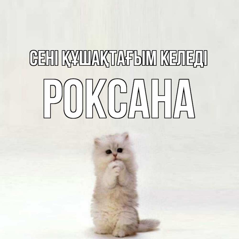 Күн сайын ашық хат с именем, Роксана сені құшақтағым келеді открытки с креативными подписями Онлайн тегін жүктеп алу тілектері бар керемет карта 