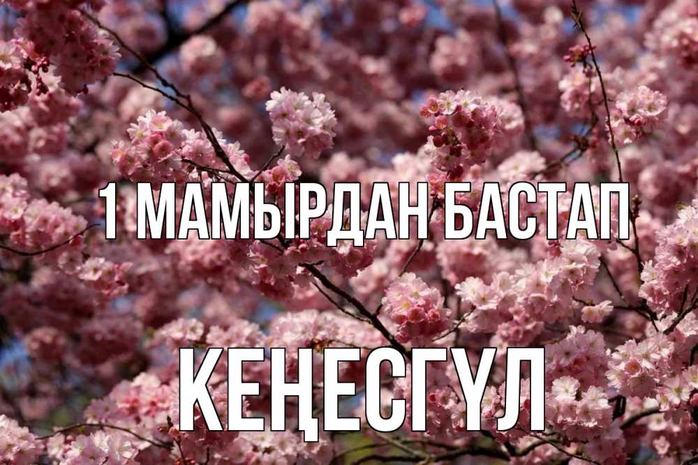 Күн сайын ашық хат с именем, КЕҢЕСГҮЛ 1 мамырдан бастап С 1 мая Онлайн тегін жүктеп алу тілектері бар керемет карта 