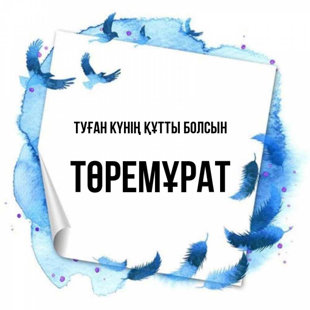 Күн сайын ашық хат с именем, Төремұрат Туған күнің құтты болсын красивые птицы летят Онлайн тегін жүктеп алу тілектері бар керемет карта 