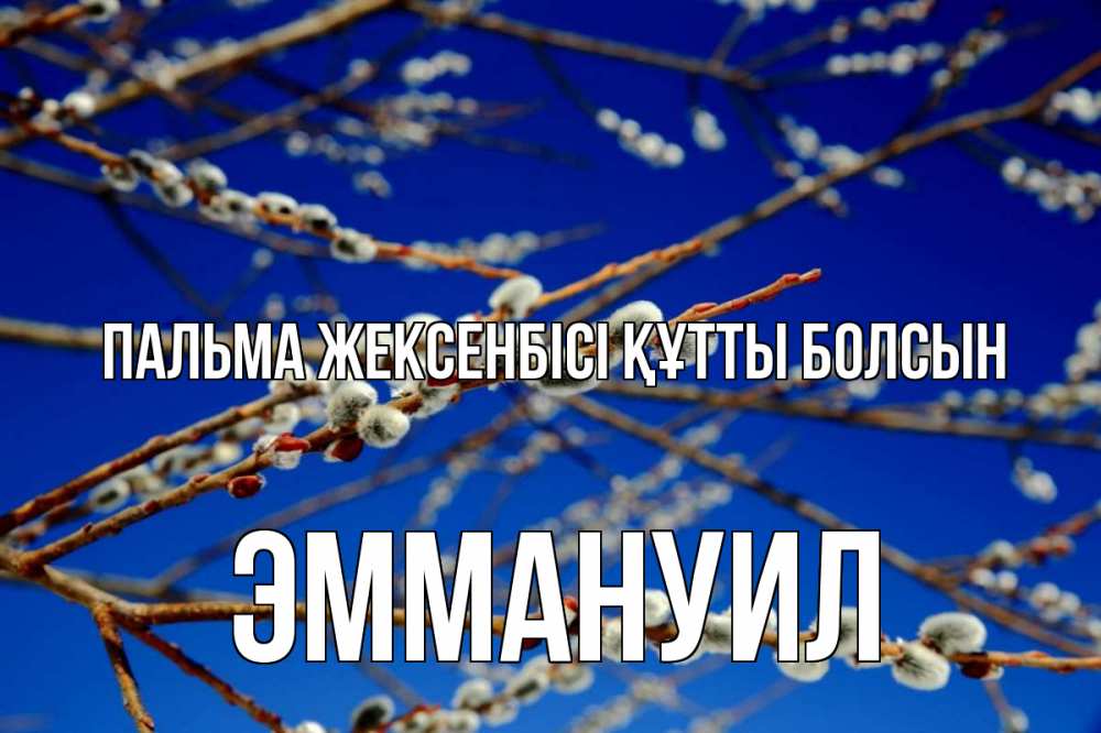 Күн сайын ашық хат с именем, Эммануил Пальма жексенбісі құтты болсын верба Онлайн тегін жүктеп алу тілектері бар керемет карта 
