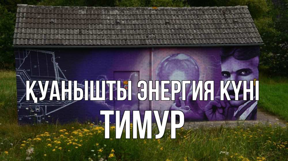Күн сайын ашық хат с именем, Тимур Қуанышты энергия күні молнии, Тесла Онлайн тегін жүктеп алу тілектері бар керемет карта 