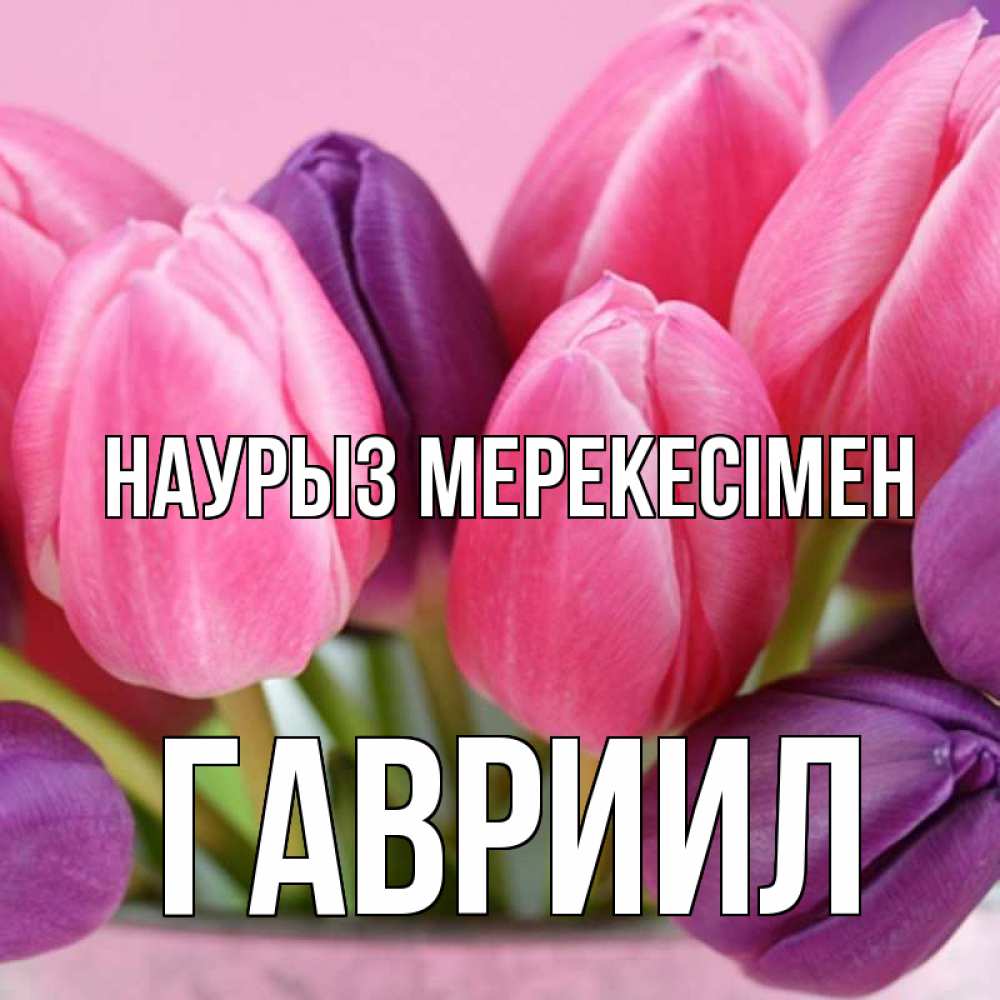 Күн сайын ашық хат с именем, Гавриил Наурыз мерекесімен маме 1 Онлайн тегін жүктеп алу тілектері бар керемет карта 