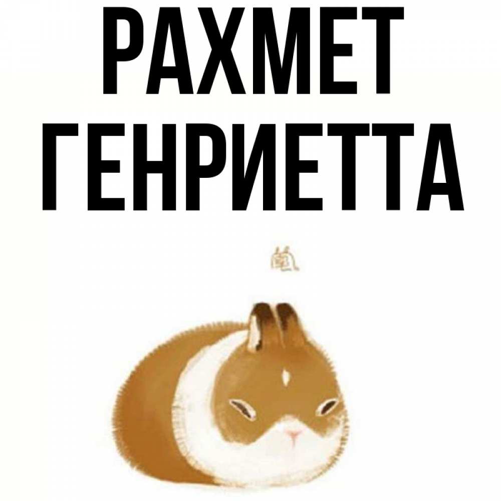 Күн сайын ашық хат с именем, Генриетта рахмет коричнево белый домашний питомец Онлайн тегін жүктеп алу тілектері бар керемет карта 