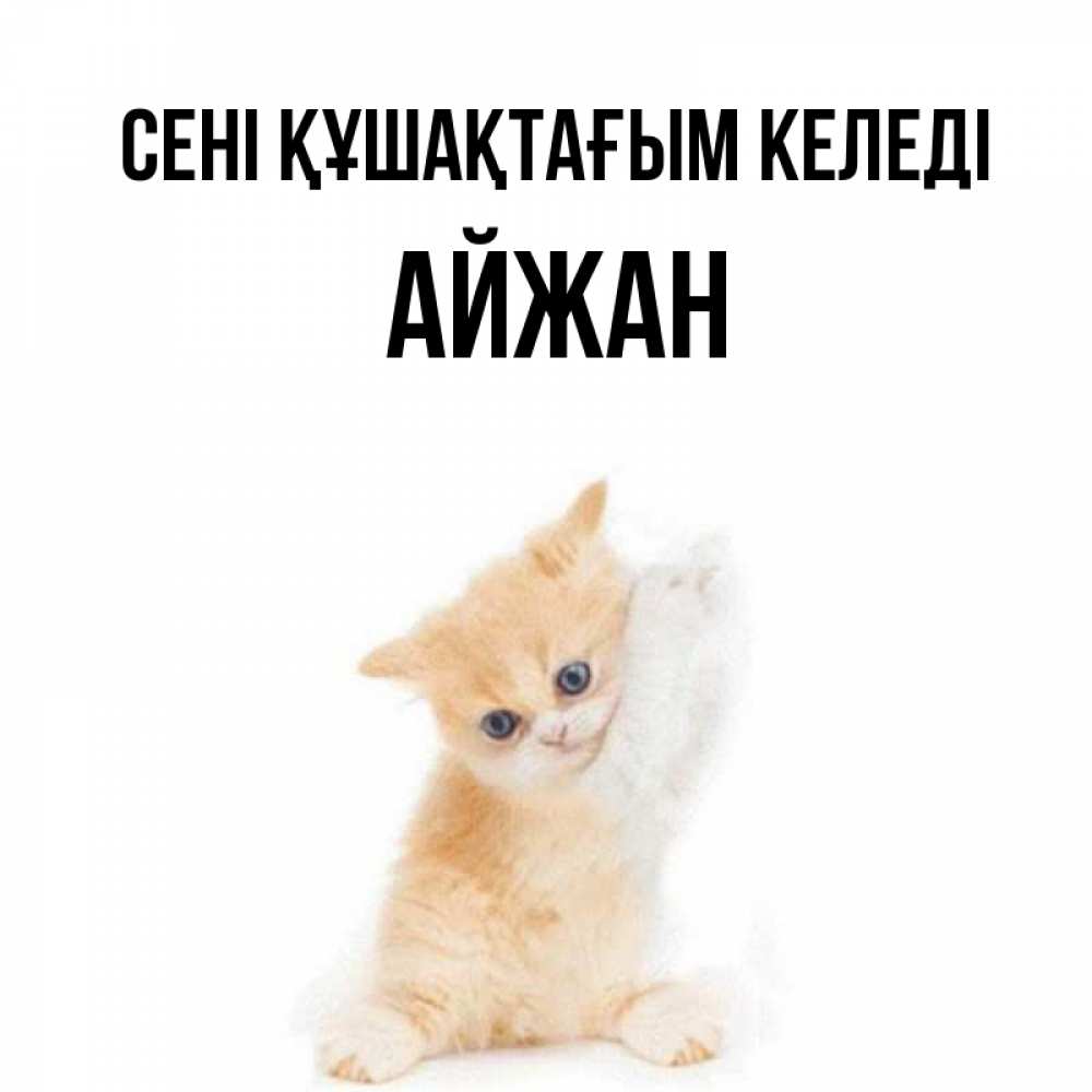 Күн сайын ашық хат с именем, АЙЖАН сені құшақтағым келеді я хочу очень скорее обнимаешек Онлайн тегін жүктеп алу тілектері бар керемет карта 