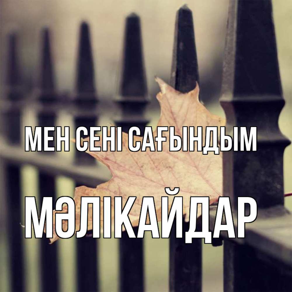 Күн сайын ашық хат с именем, МӘЛІКАЙДАР Мен сені сағындым очень скучно Онлайн тегін жүктеп алу тілектері бар керемет карта 
