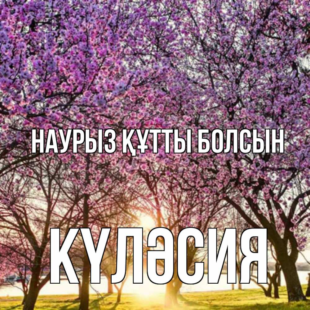 Күн сайын ашық хат с именем, КҮЛӘСИЯ Наурыз құтты болсын наурыз Онлайн тегін жүктеп алу тілектері бар керемет карта 