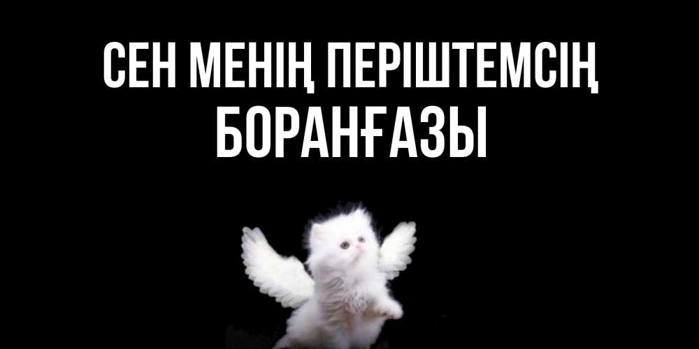 Күн сайын ашық хат с именем, Боранғазы Сен менің періштемсің Кот ангел Онлайн тегін жүктеп алу тілектері бар керемет карта 