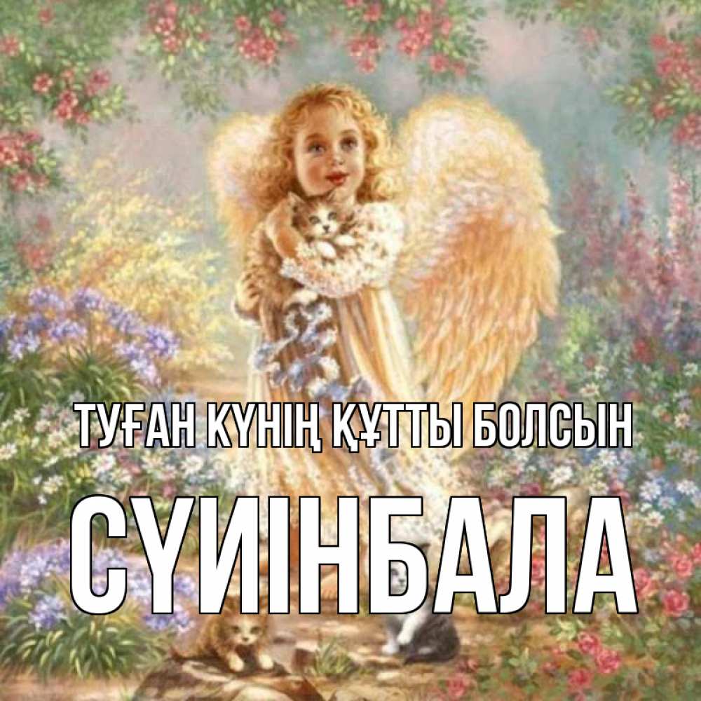 Күн сайын ашық хат с именем, СҮИІНБАЛА Туған күнің құтты болсын держит котенка Онлайн тегін жүктеп алу тілектері бар керемет карта 