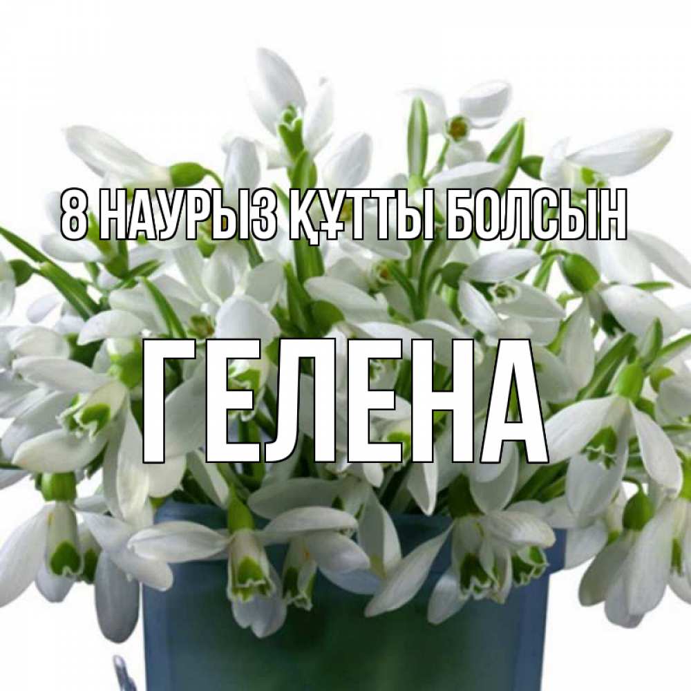 Күн сайын ашық хат с именем, Гелена 8 наурыз құтты болсын цветы к международному женскому дню Онлайн тегін жүктеп алу тілектері бар керемет карта 