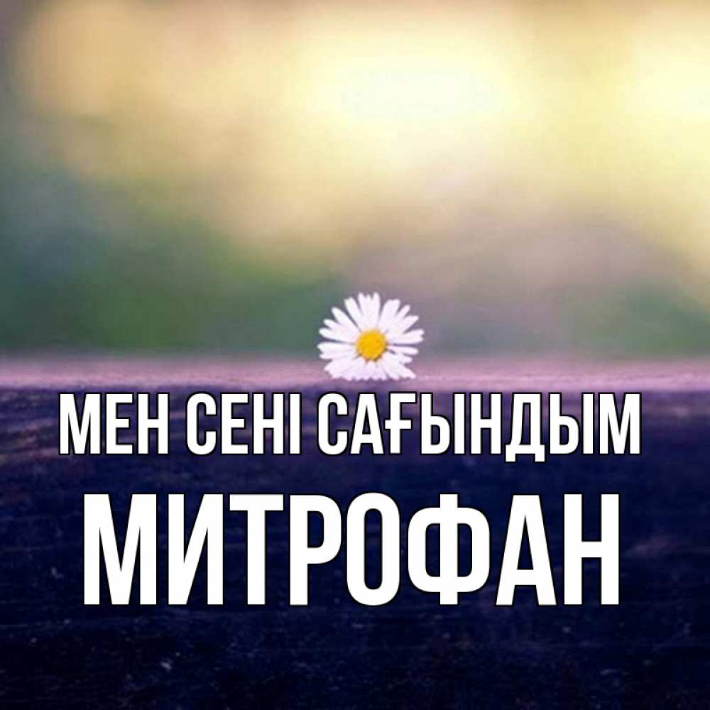 Күн сайын ашық хат с именем, Митрофан Мен сені сағындым приходи в гости Онлайн тегін жүктеп алу тілектері бар керемет карта 