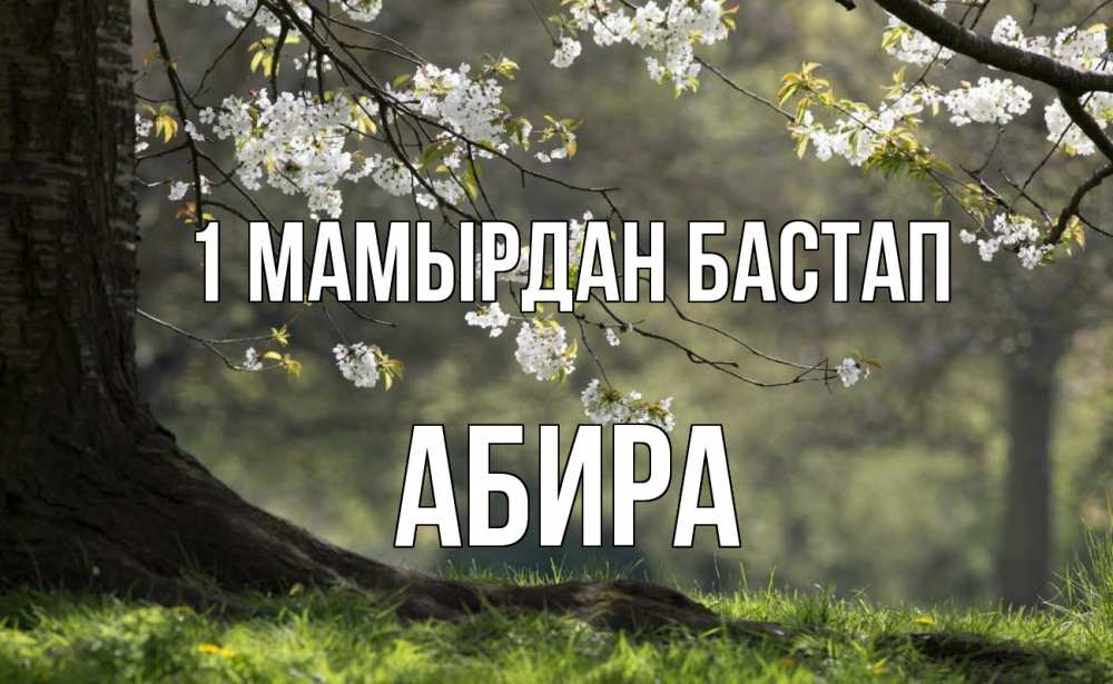 Күн сайын ашық хат с именем, АБИРА 1 мамырдан бастап С 1 мая Онлайн тегін жүктеп алу тілектері бар керемет карта 