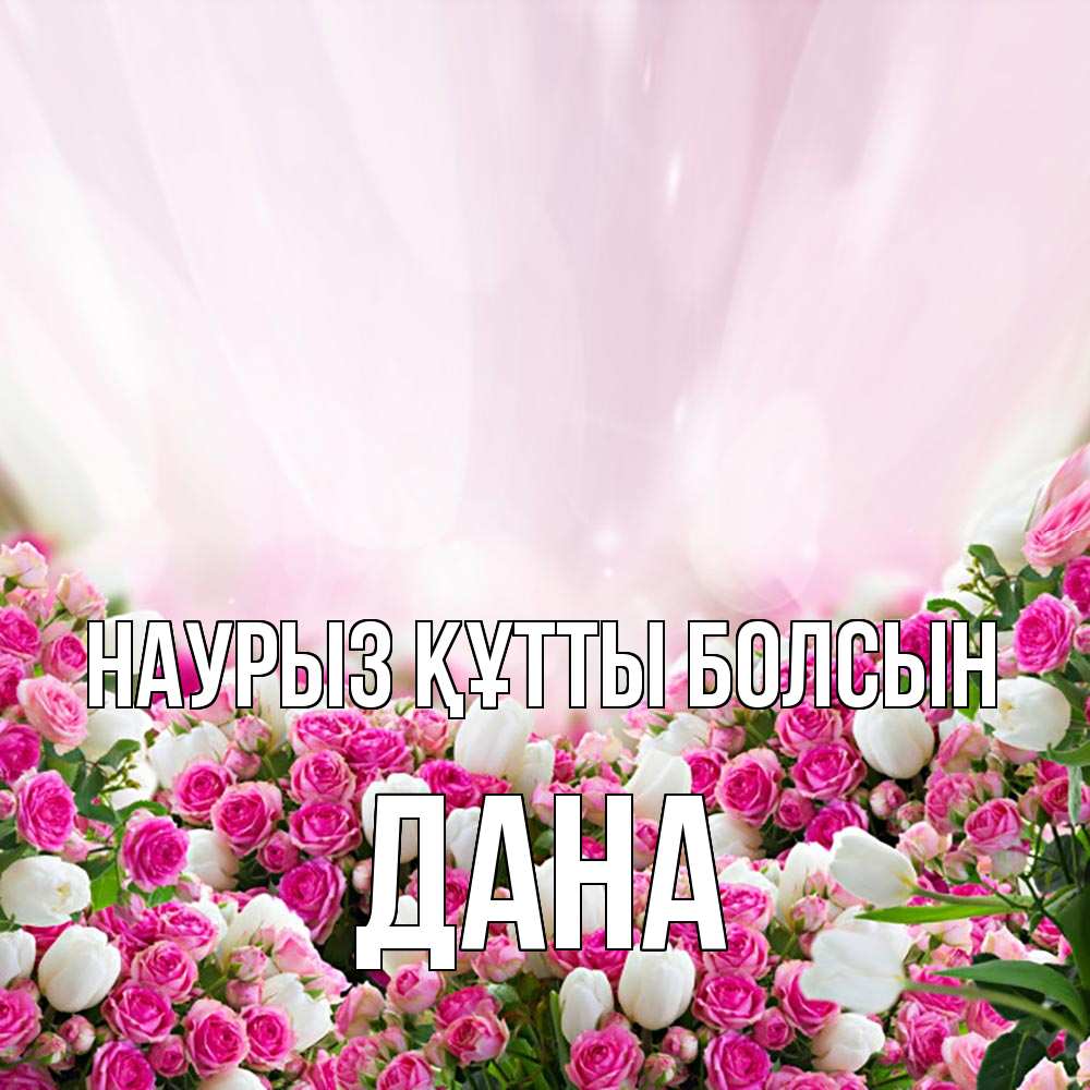 Күн сайын ашық хат с именем, ДАНА Наурыз құтты болсын под снегом Онлайн тегін жүктеп алу тілектері бар керемет карта 