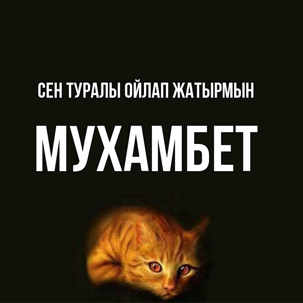 Күн сайын ашық хат с именем, МУХАМБЕТ Сен туралы ойлап жатырмын рыжий Онлайн тегін жүктеп алу тілектері бар керемет карта 