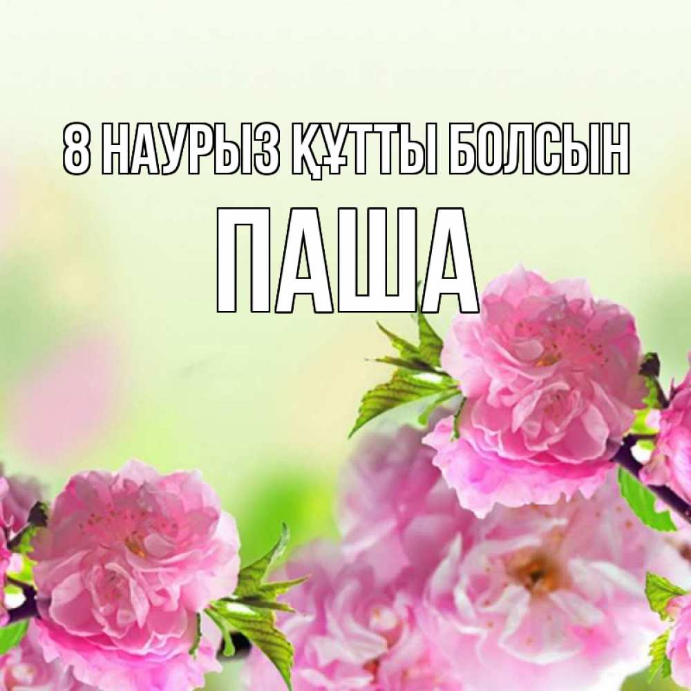 Күн сайын ашық хат с именем, Паша 8 наурыз құтты болсын цветы Онлайн тегін жүктеп алу тілектері бар керемет карта 