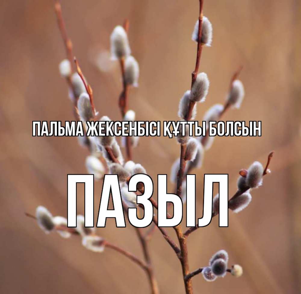 Күн сайын ашық хат с именем, ПАЗЫЛ Пальма жексенбісі құтты болсын верба Онлайн тегін жүктеп алу тілектері бар керемет карта 