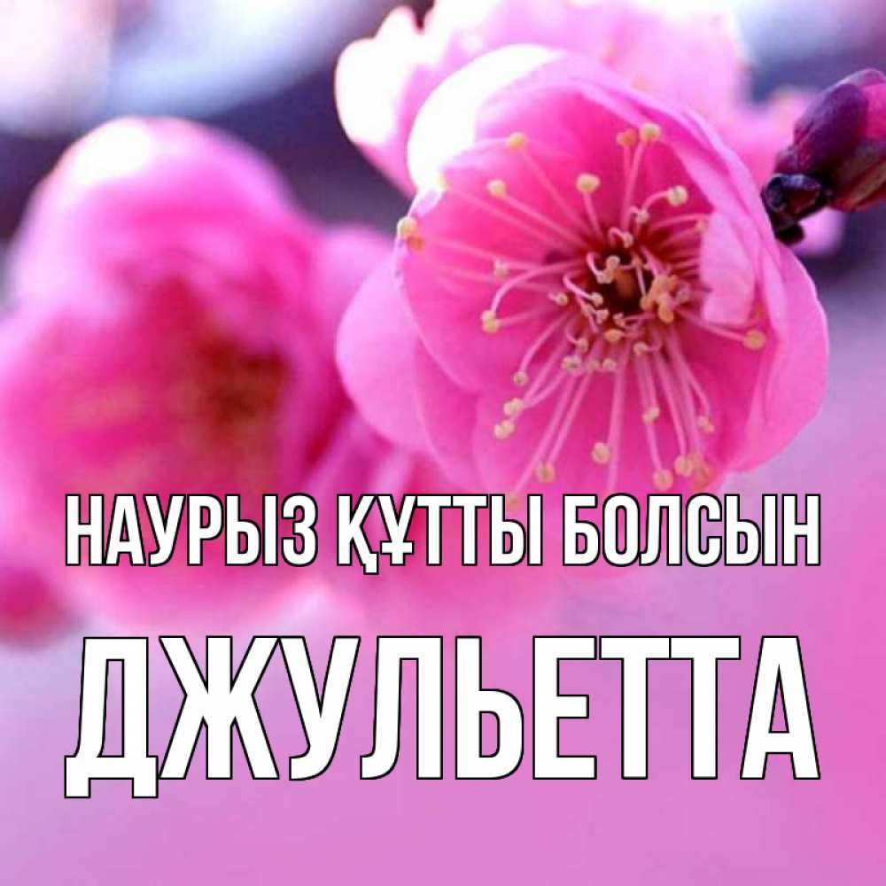 Күн сайын ашық хат с именем, Джульетта Наурыз құтты болсын наурыз мейрам Онлайн тегін жүктеп алу тілектері бар керемет карта 