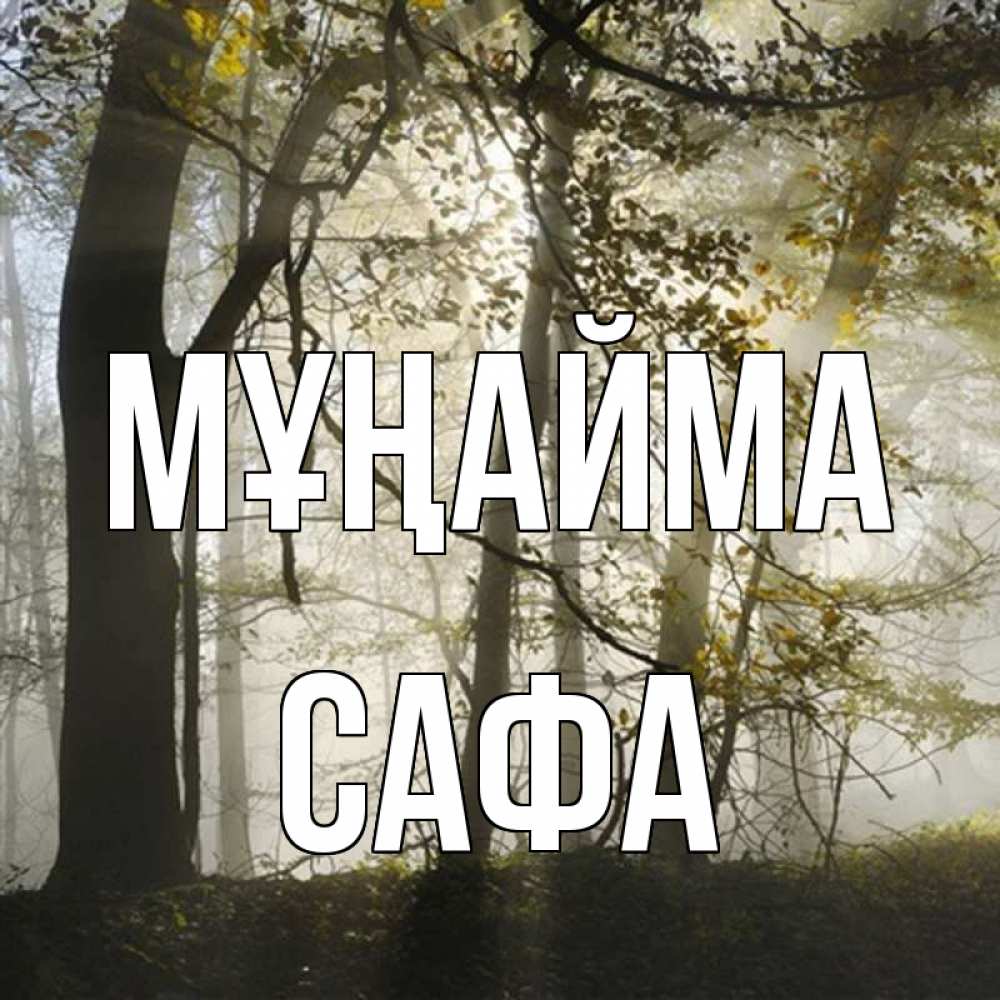 Күн сайын ашық хат с именем, САФА Мұңайма лес и свет Онлайн тегін жүктеп алу тілектері бар керемет карта 