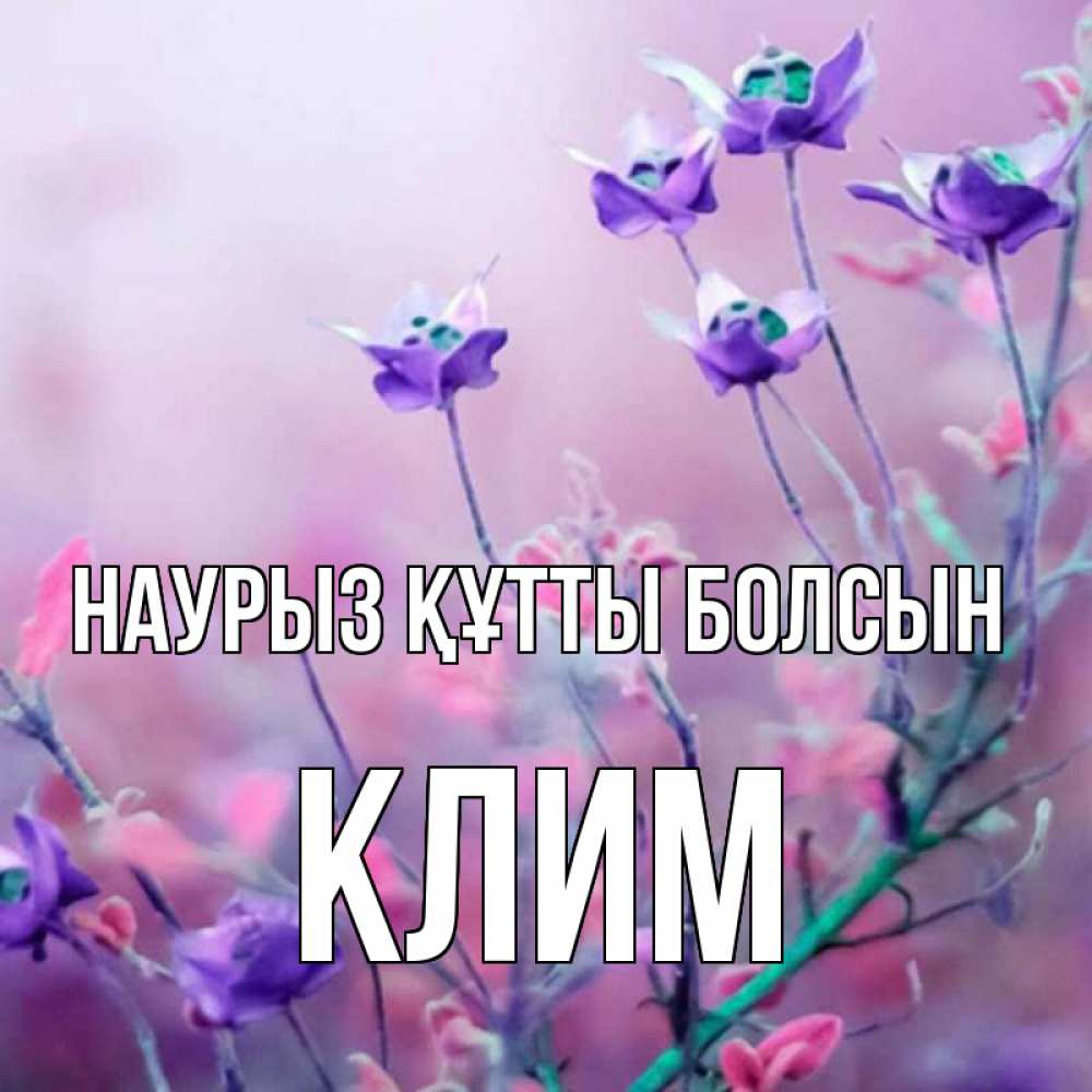 Күн сайын ашық хат с именем, Клим Наурыз құтты болсын наурыз  2 Онлайн тегін жүктеп алу тілектері бар керемет карта 
