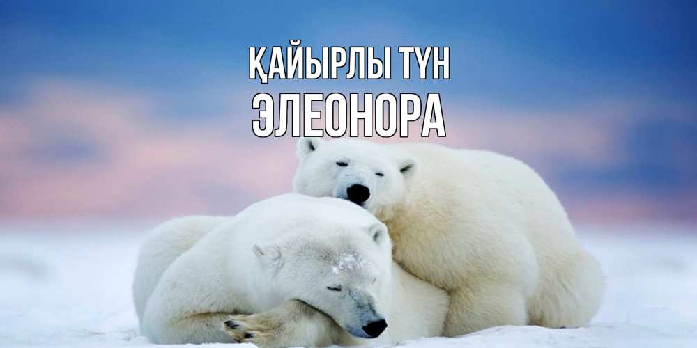 Күн сайын ашық хат с именем, Элеонора Қайырлы түн белые медведи спят в обнимку Онлайн тегін жүктеп алу тілектері бар керемет карта 