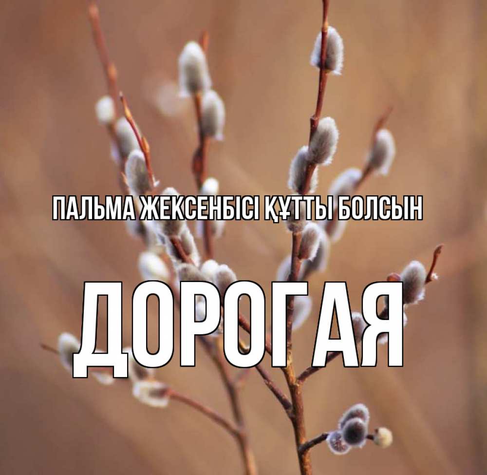 Күн сайын ашық хат с именем, Дорогая Пальма жексенбісі құтты болсын верба Онлайн тегін жүктеп алу тілектері бар керемет карта 
