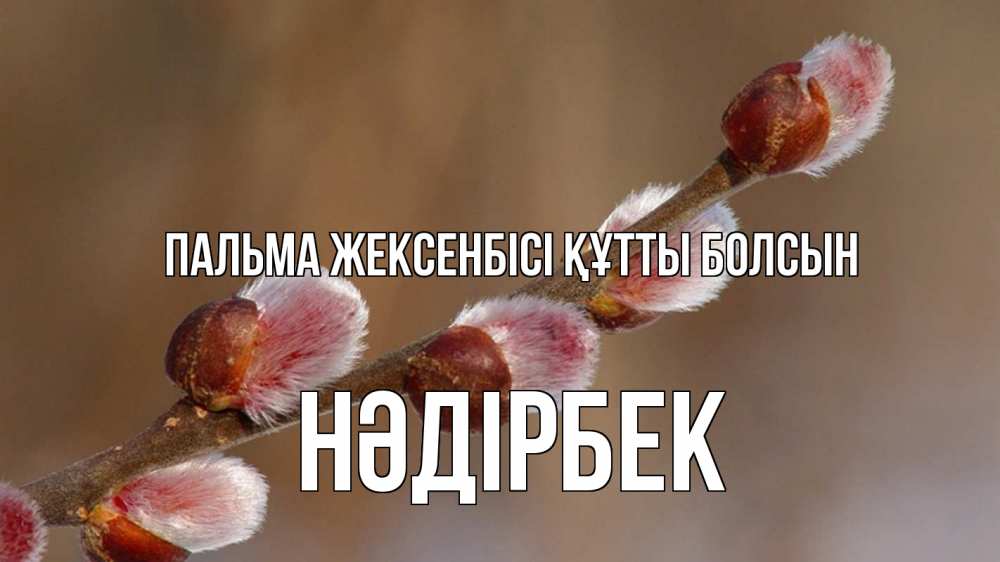 Күн сайын ашық хат с именем, НӘДІРБЕК Пальма жексенбісі құтты болсын верба Онлайн тегін жүктеп алу тілектері бар керемет карта 