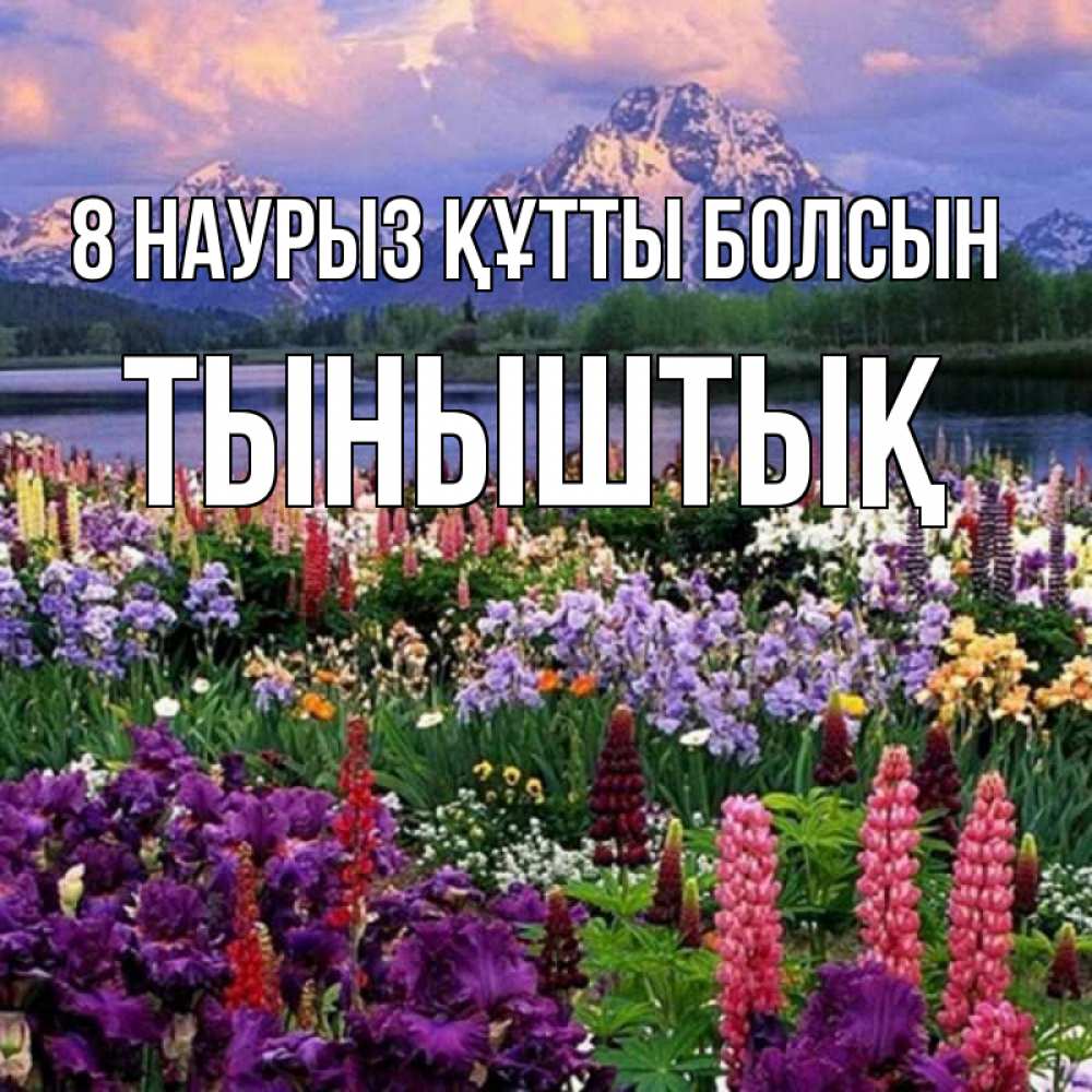 Күн сайын ашық хат с именем, ТЫНЫШТЫҚ 8 наурыз құтты болсын международный женский день Онлайн тегін жүктеп алу тілектері бар керемет карта 