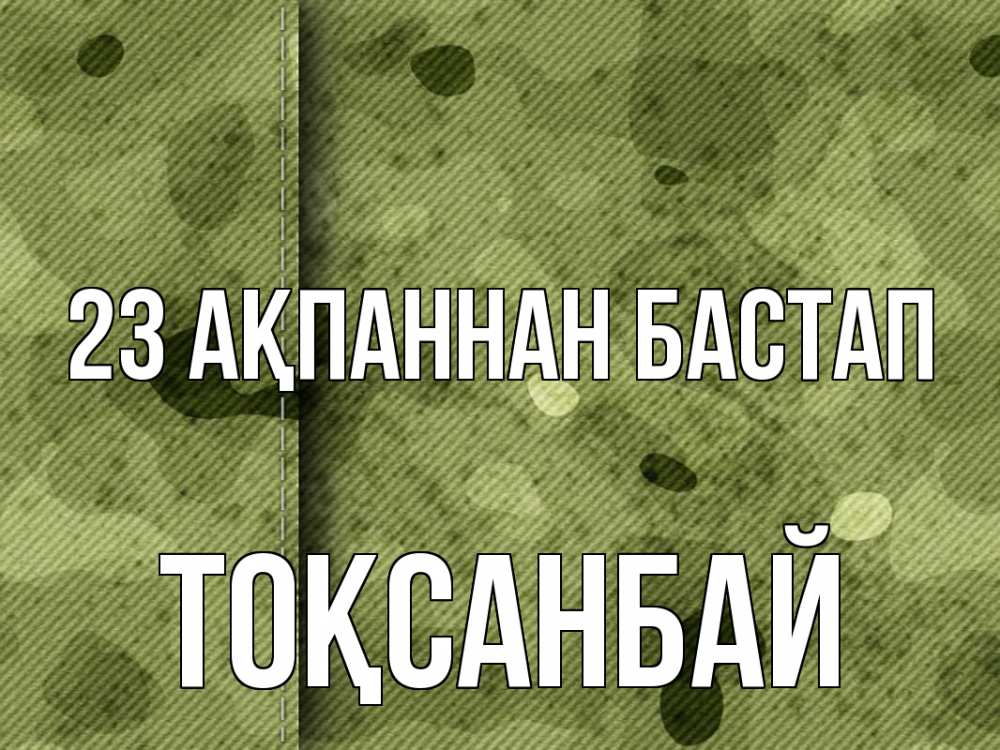 Картинка 23 ақпаннан бастап, ТОҚСАНБАЙ