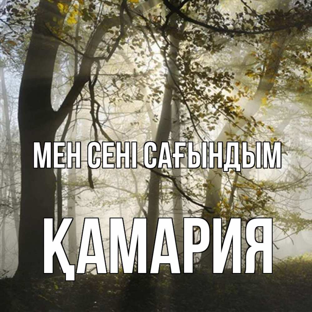Күн сайын ашық хат с именем, ҚАМАРИЯ Мен сені сағындым грустно Онлайн тегін жүктеп алу тілектері бар керемет карта 