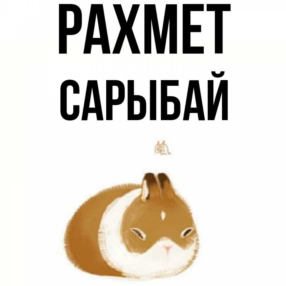 Күн сайын ашық хат с именем, САРЫБАЙ рахмет коричнево белый домашний питомец Онлайн тегін жүктеп алу тілектері бар керемет карта 