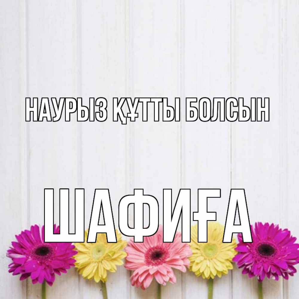 Күн сайын ашық хат с именем, ШАФИҒА Наурыз құтты болсын женщинам 1 Онлайн тегін жүктеп алу тілектері бар керемет карта 