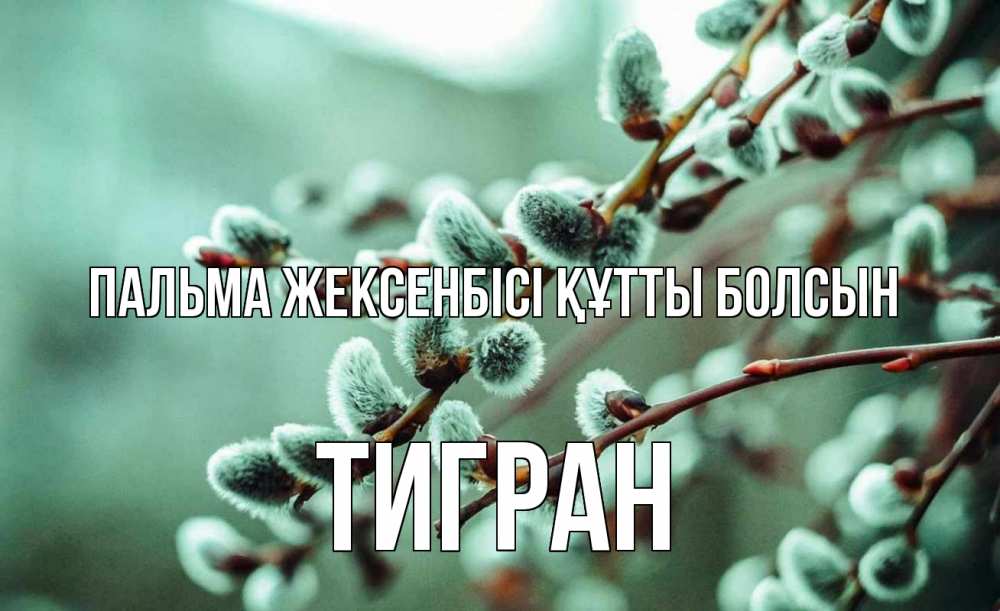 Күн сайын ашық хат с именем, Тигран Пальма жексенбісі құтты болсын верба Онлайн тегін жүктеп алу тілектері бар керемет карта 