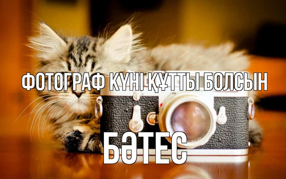 Күн сайын ашық хат с именем, БӘТЕС Фотограф күні құтты болсын с днем фотографа Онлайн тегін жүктеп алу тілектері бар керемет карта 