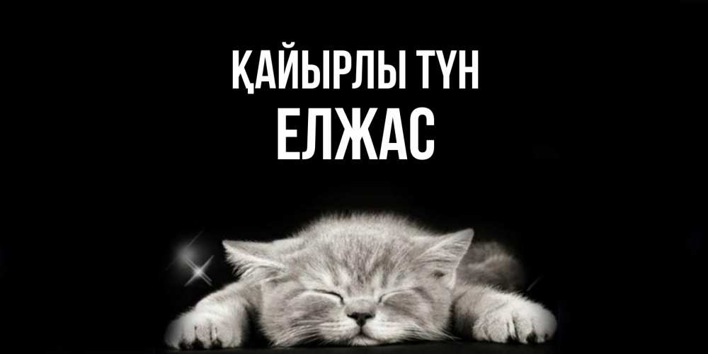 Күн сайын ашық хат с именем, Елжас Қайырлы түн спящий котик Онлайн тегін жүктеп алу тілектері бар керемет карта 
